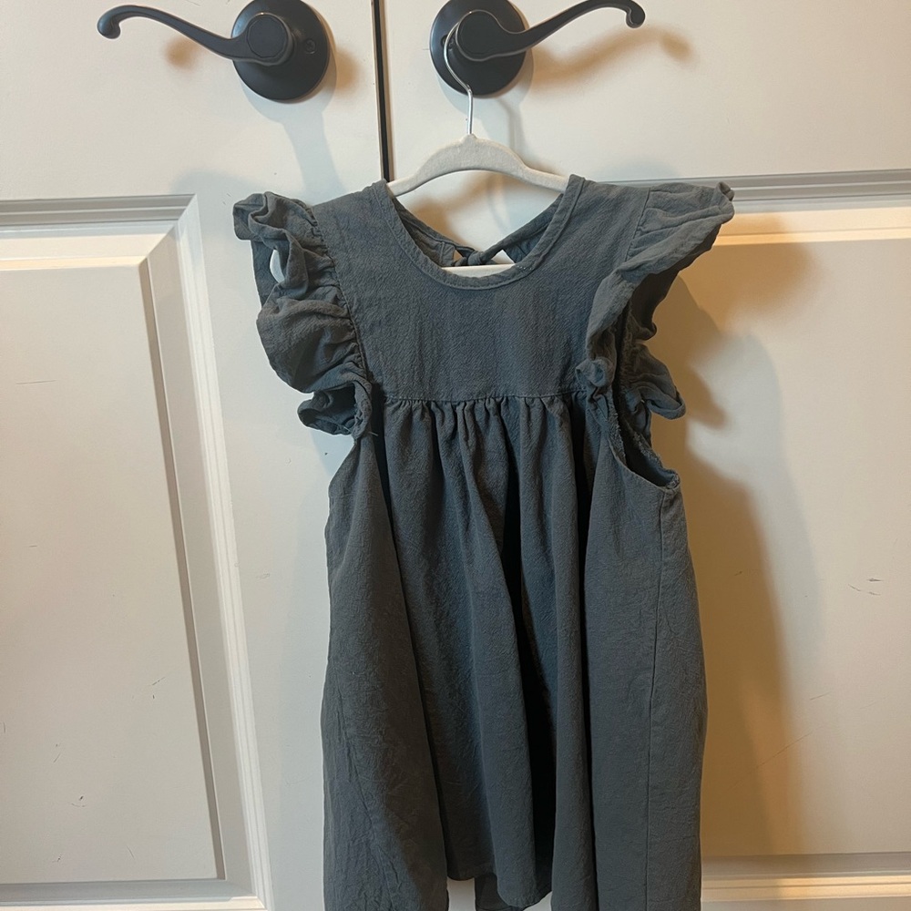 Charming Gray Kids Dress